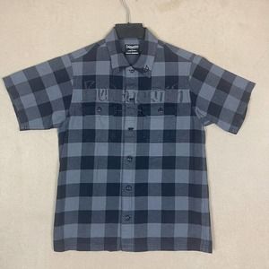 Stussy x Neighborhood Boneyards Short Sleeve Button Up Shirt Mens‎ S Checkered